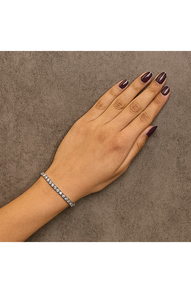 Haus of Brilliance 14K White Gold 3.0 Cttw Lab Grown Diamond Miracle Plate Tennis Bracelet, Alternate, color, White