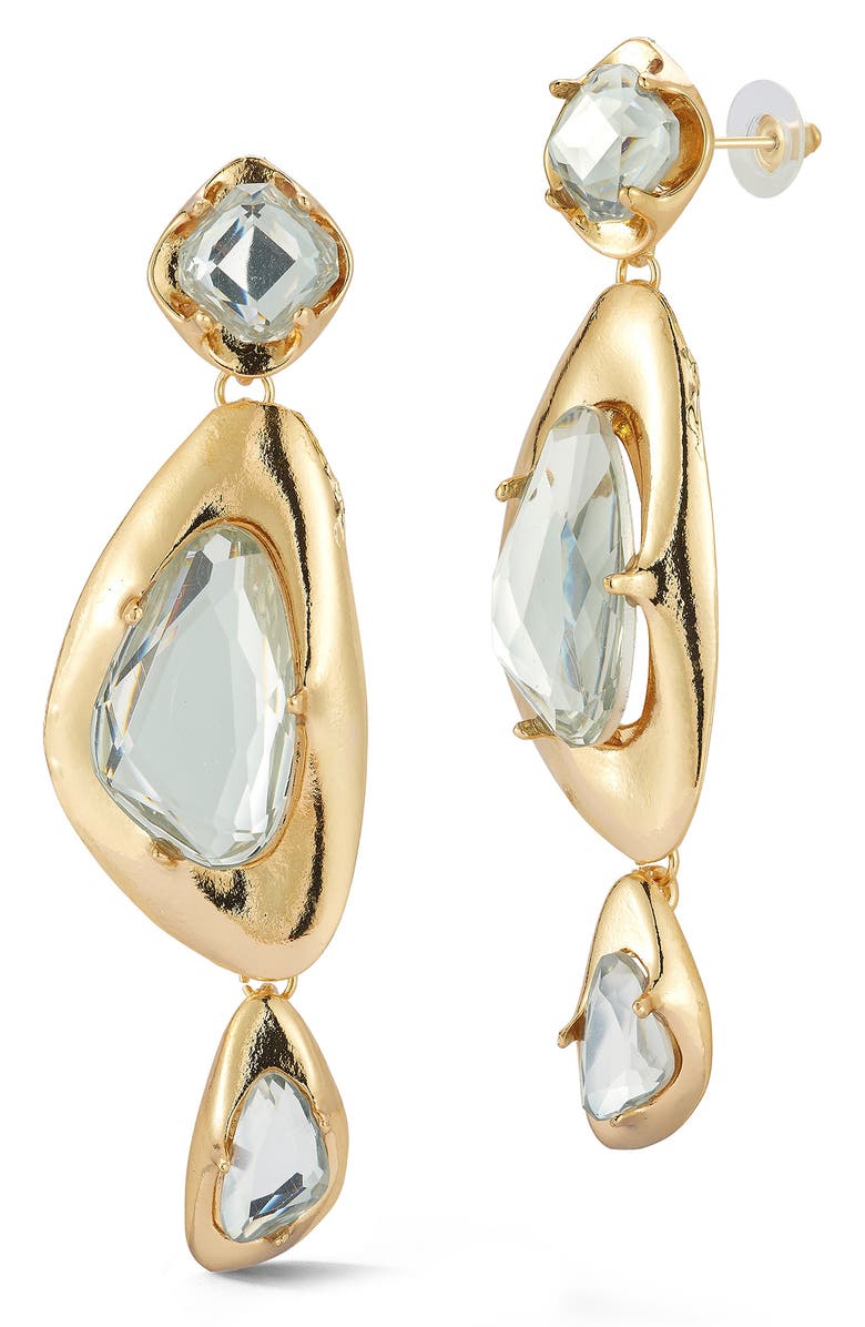 SPHERA MILANO Statement Drop Earrings, Main, color, Gold