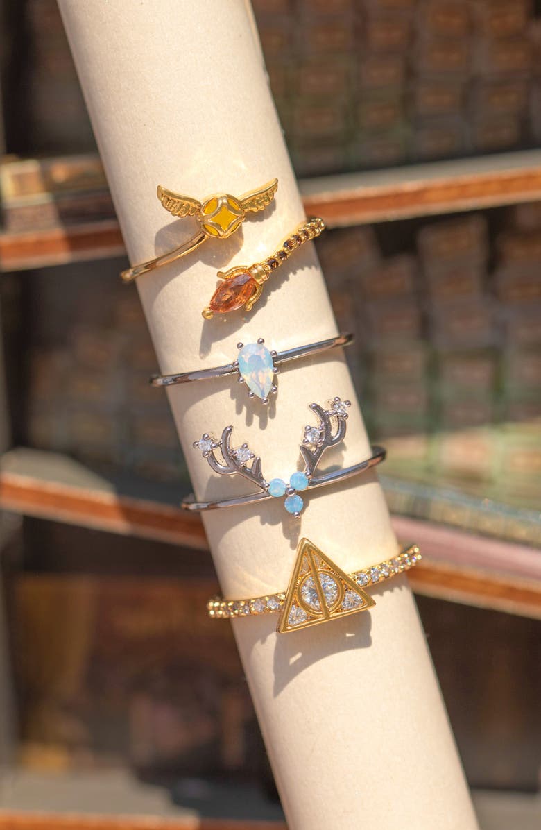 Girls Crew Harry Potter<sup
™</sup
Golden Snitch Bypass Ring, Alternate, color, Gold