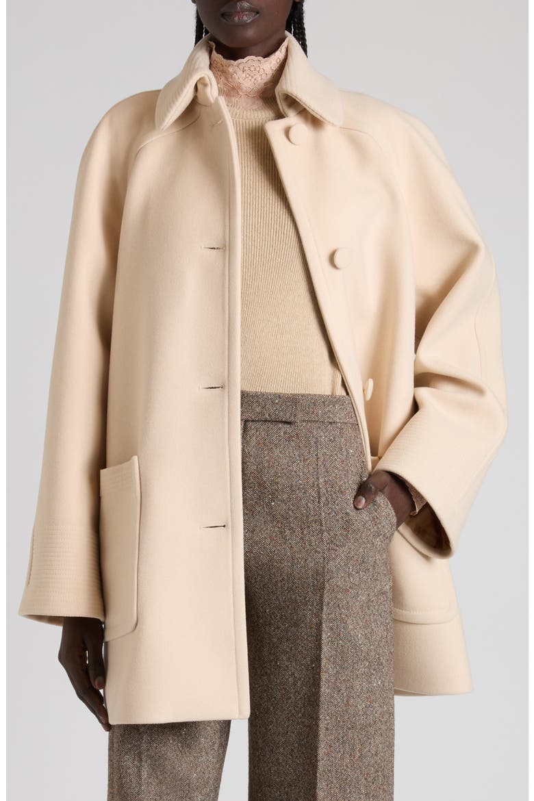 Double Face Wool Coat, Main, color, BEIGE