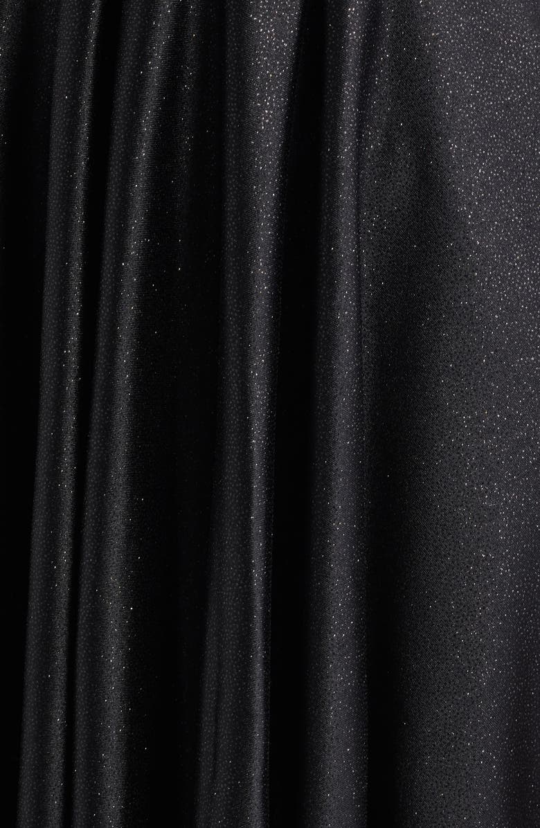 Emerald Sundae Glitter Fit & Flare Minidress, Alternate, color, Black