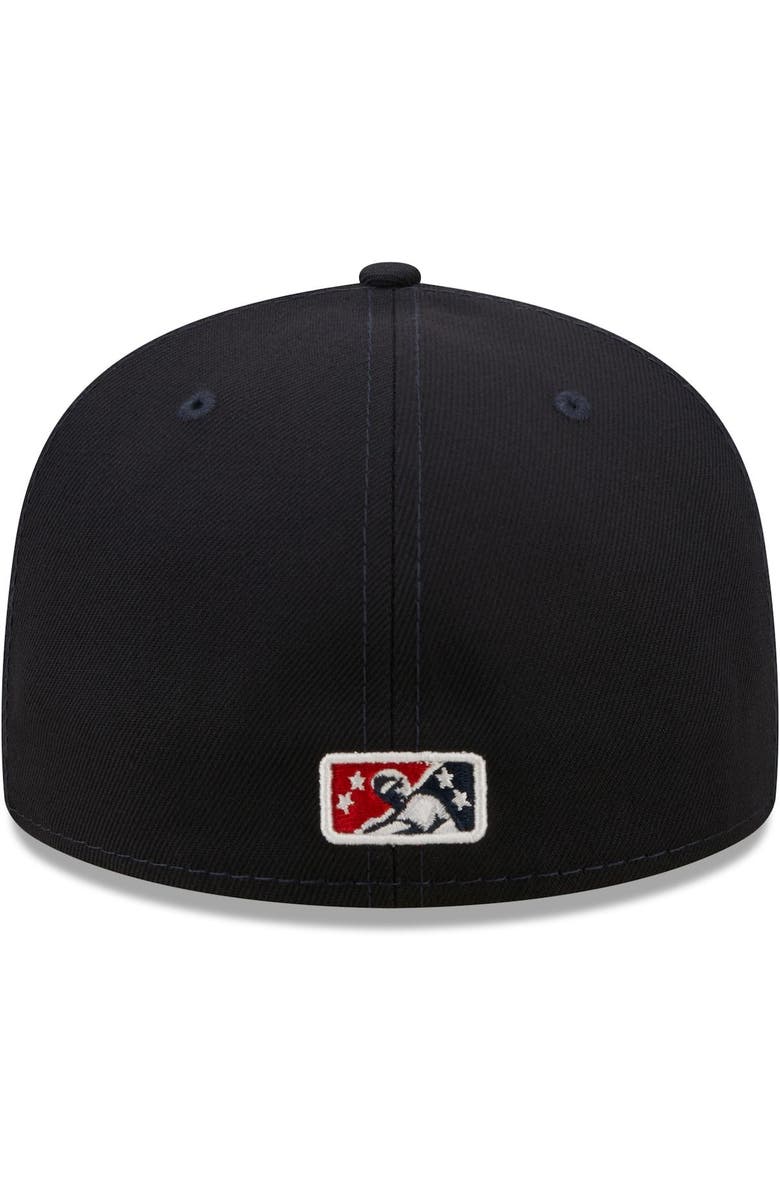 New Era Men's New Era Navy/Red Worcester Red Sox Authentic Collection 59FIFTY Fitted Hat, Alternate, color,
