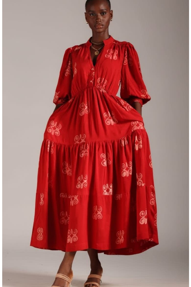 Yosola Dress, Main, color, Red