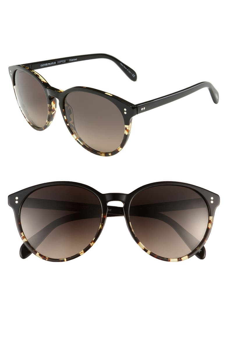 56mm Sunglasses, Main, color, BLACK TORTOISE/ GRADIENT POLAR