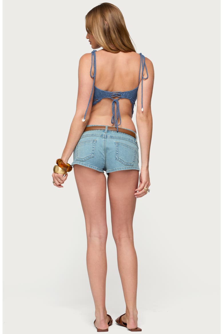 Shelley Crochet Shell Camisole, Alternate, color, BLUE