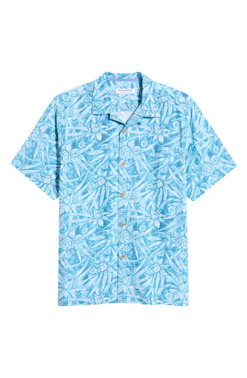 Coastal Ease Aqua Flora IslandZone® Camp Shirt