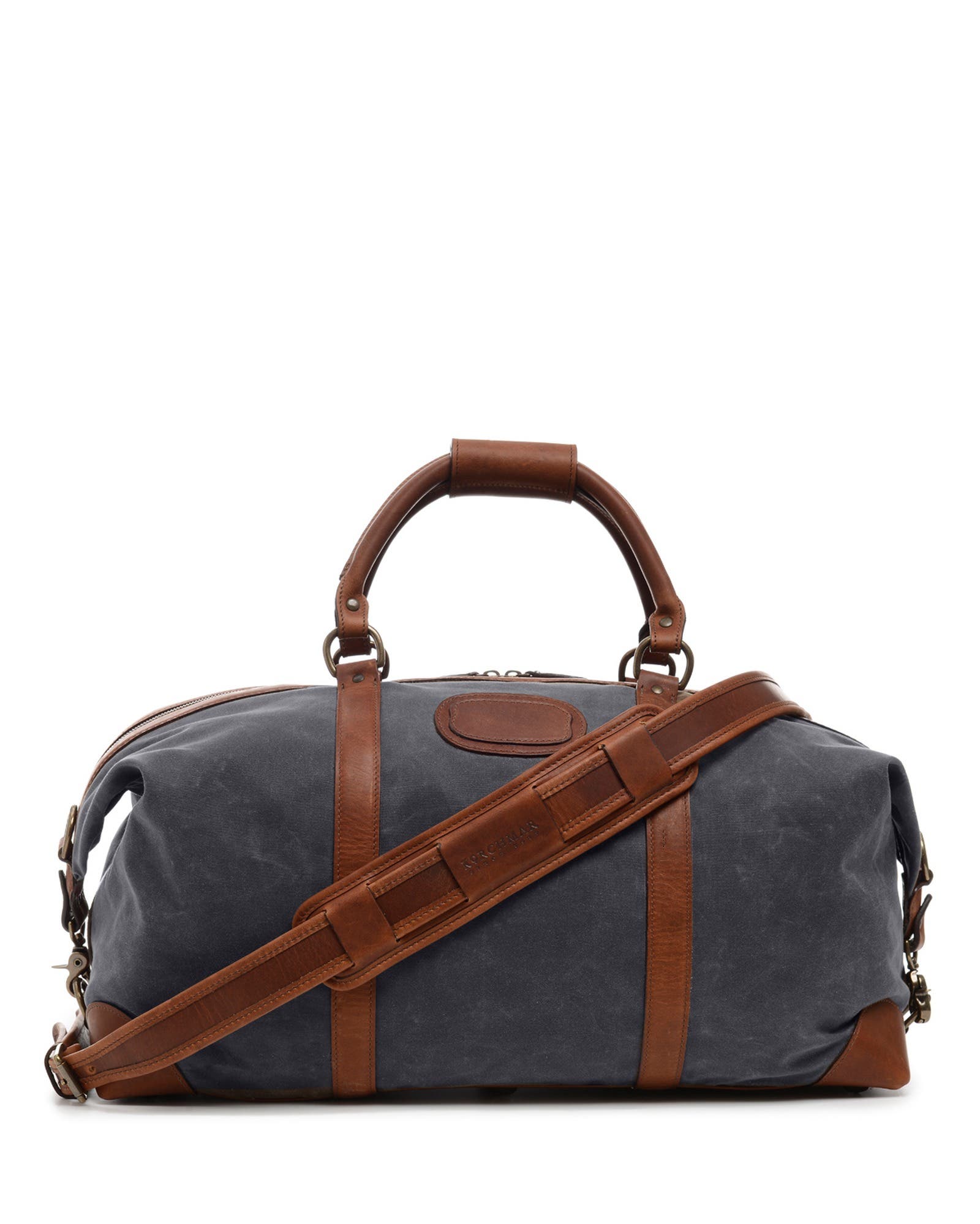 Twain 22" Waxed Canvas Weekender, Main, color, Grey