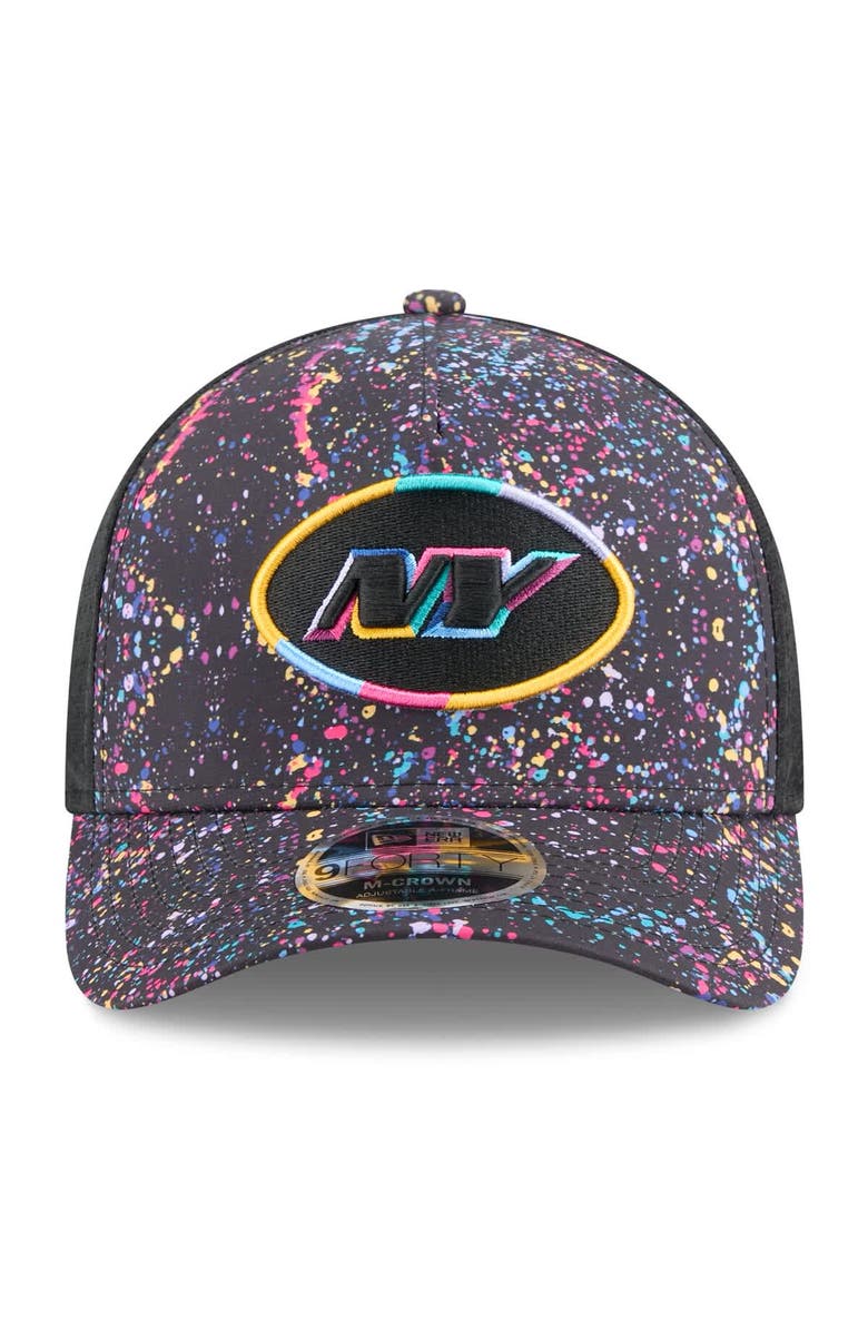 New Era Men's New Era Black New York Jets 2025 NFL Crucial Catch 9FORTY Adjustable Hat, Alternate, color, Black