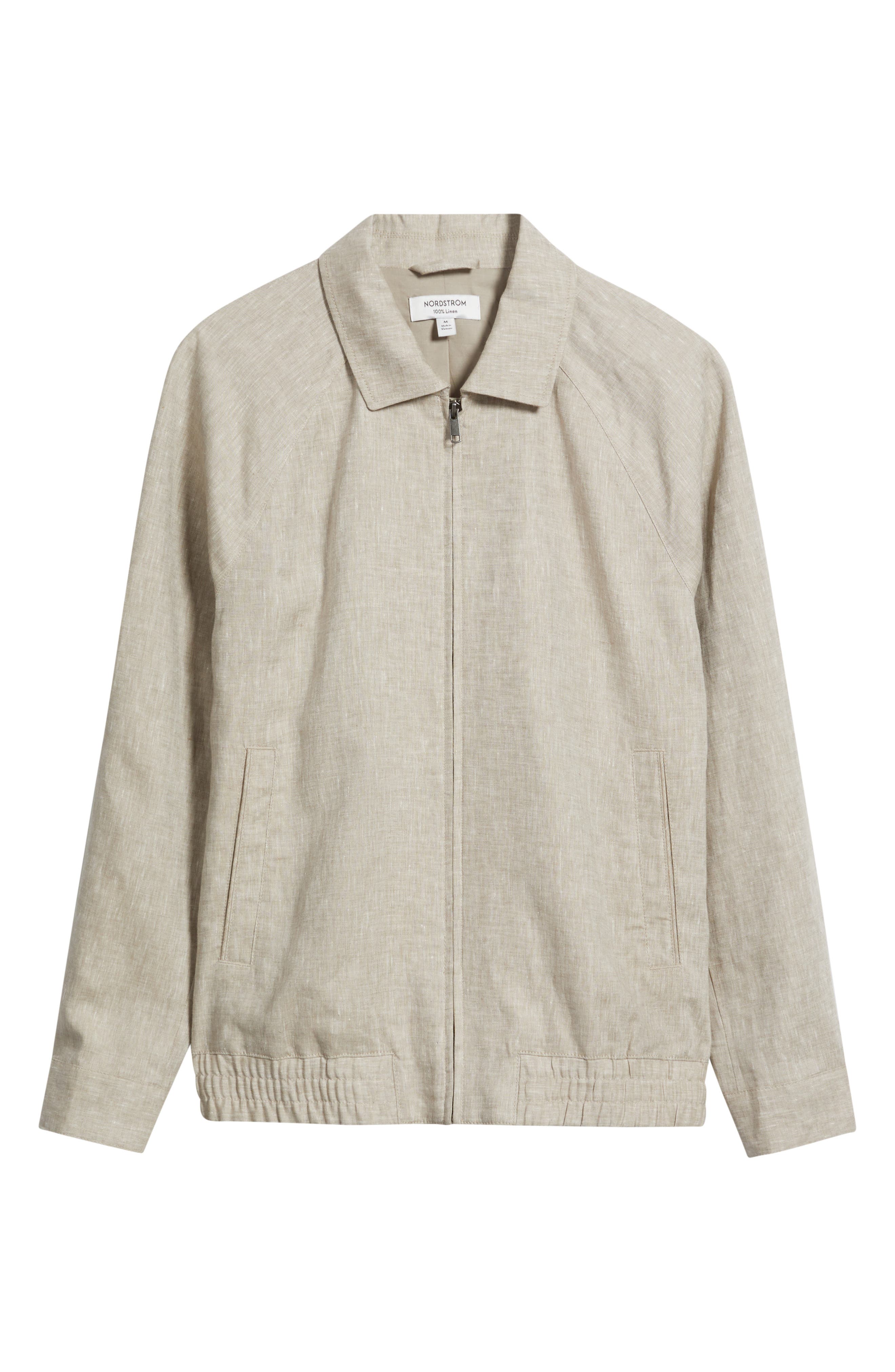 Linen Harrington Jacket (Men) | Nordstrom