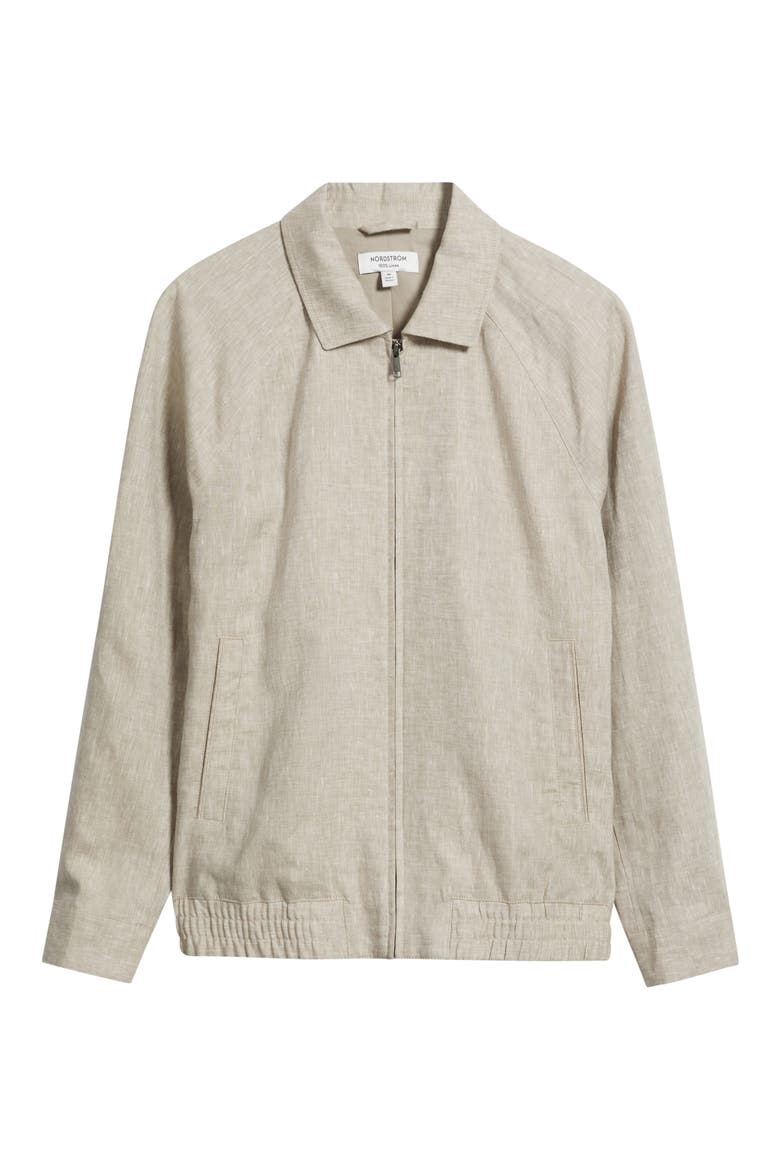 Linen Harrington Jacket (Men) | Nordstrom