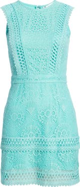 Adelyn Rae Shayna Mixed Lace Dress