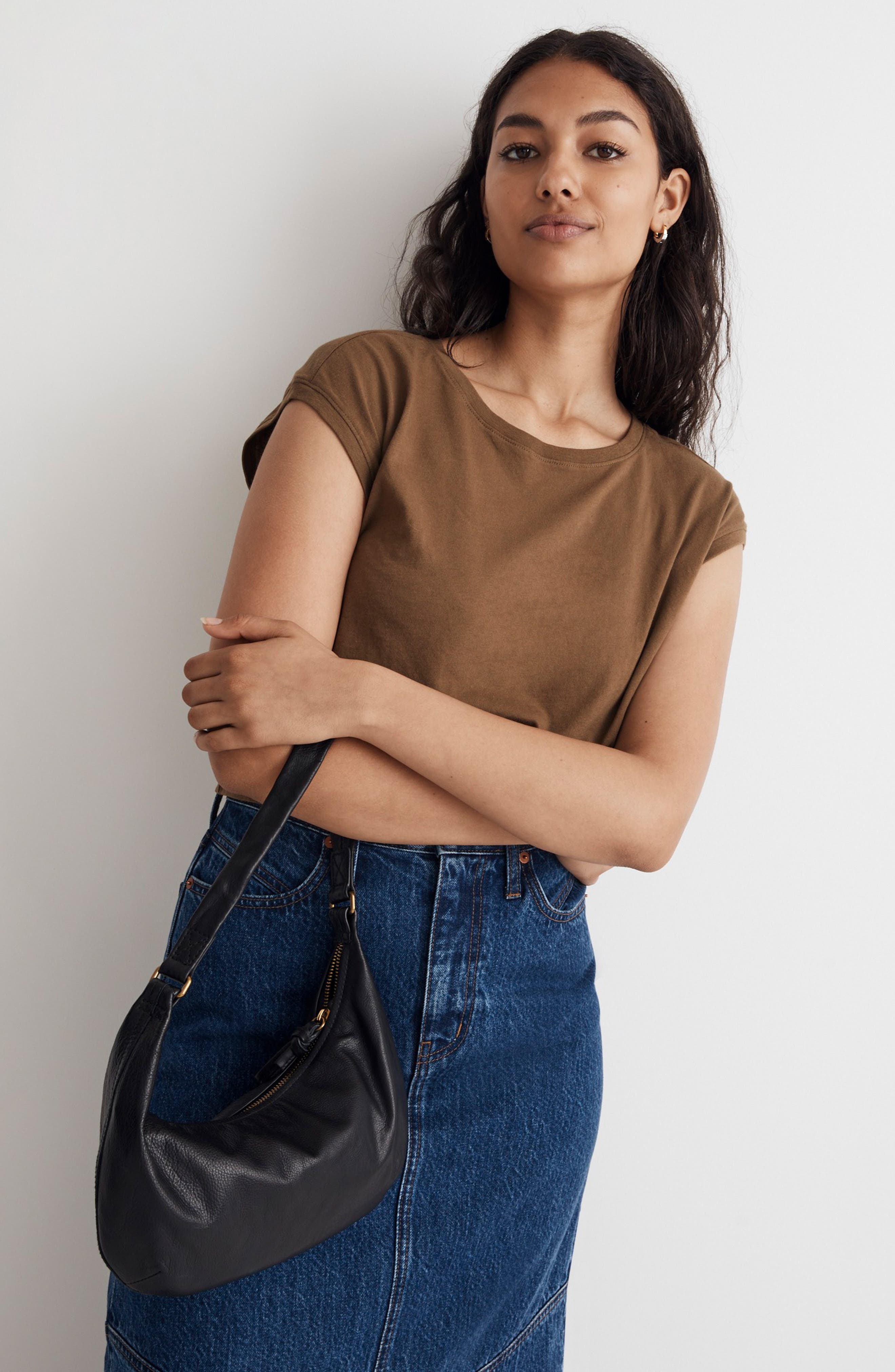 Madewell The Piazza Small Slouch Shoulder Bag, Alternate, color, 