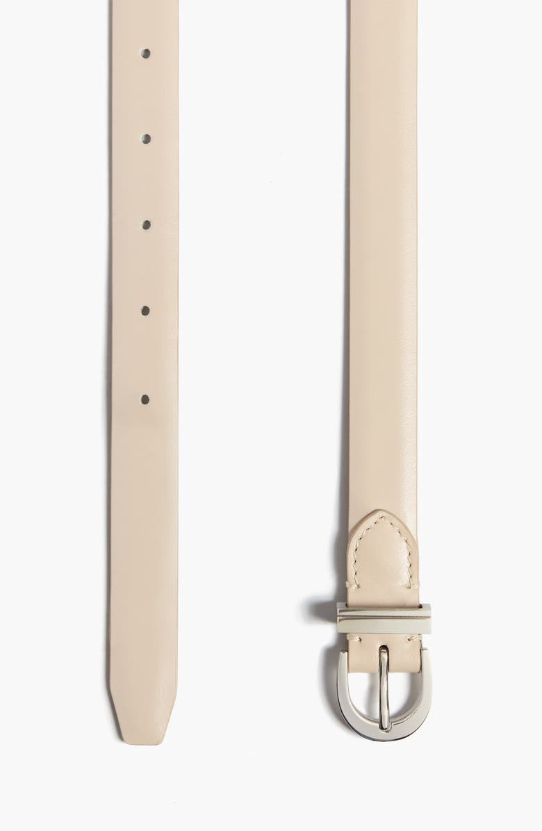 Khaite Luna Leather Belt, Alternate, color, Dark Ivory 445