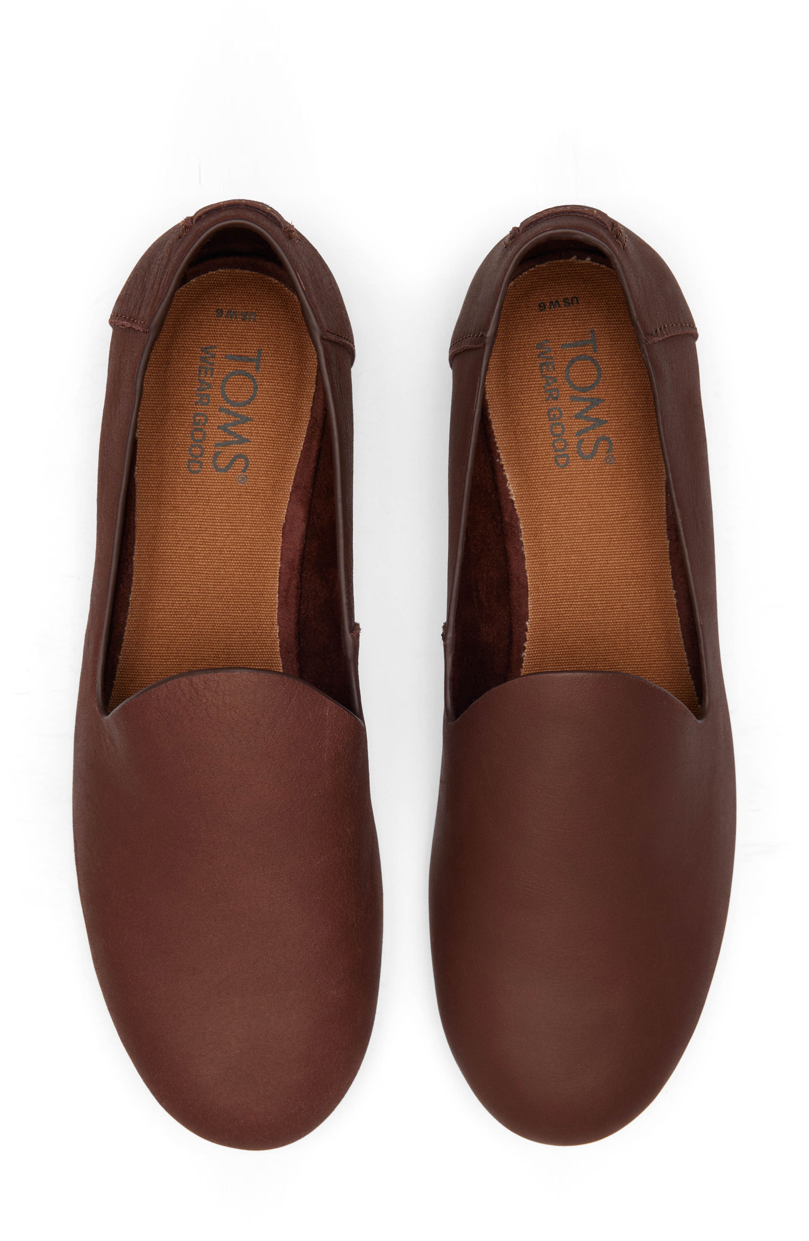 Darcy Flat Loafer, Alternate, color, DARK BROWN