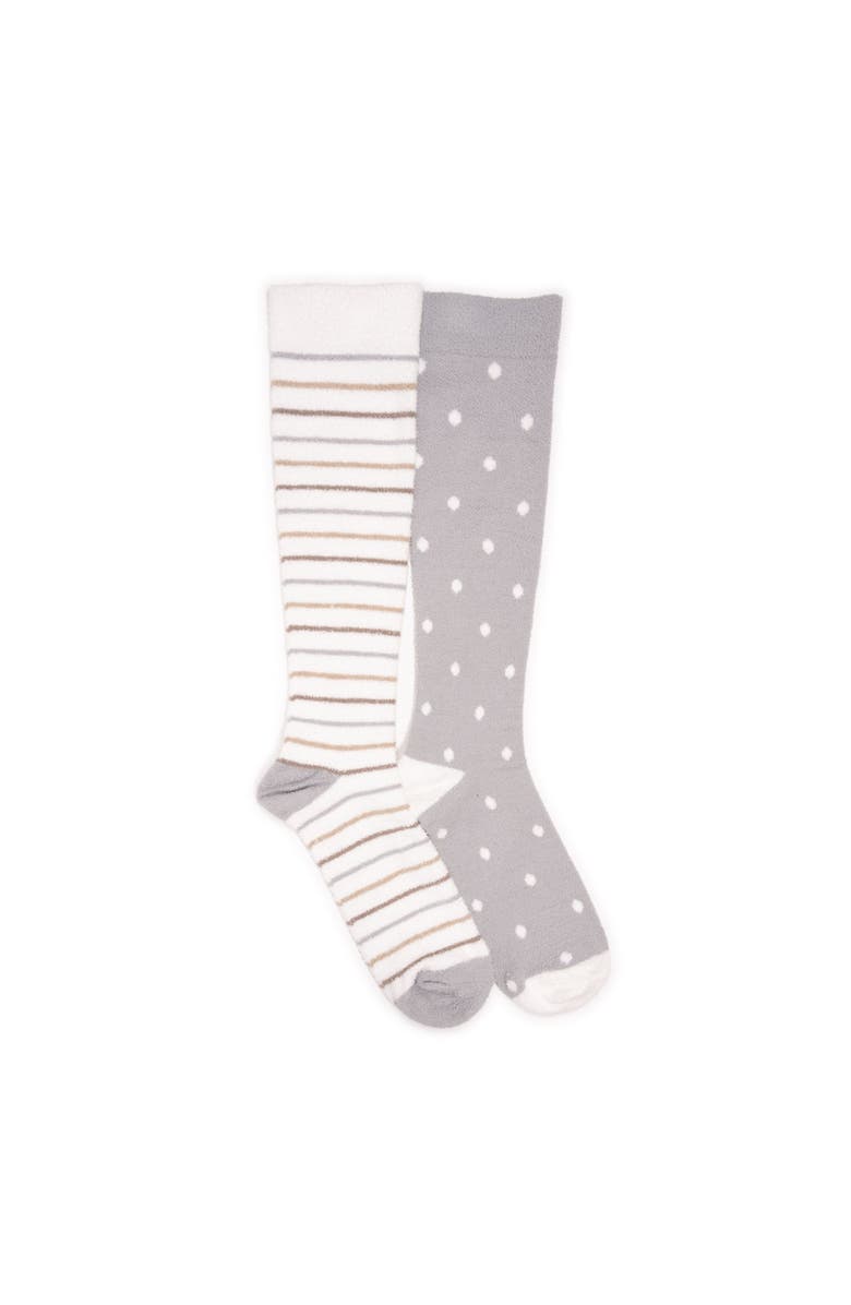 MUK LUKS Compression Cozy Tall Sock 2 Pair Pack, Main, color, Grey Pack