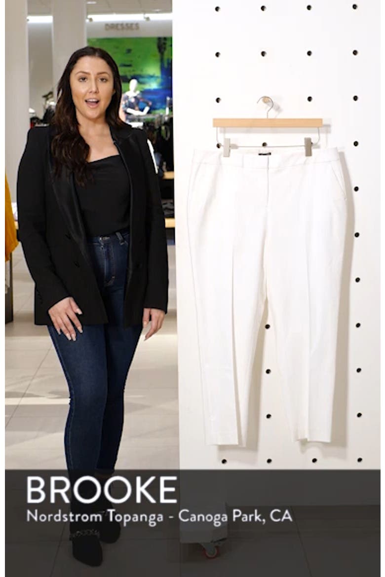 Stretch Twill Crop Pants (Nordstrom Exclusive) video