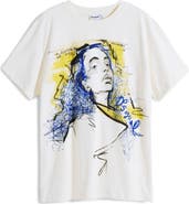 Desigual Doodle Face Cotton Graphic T-Shirt
