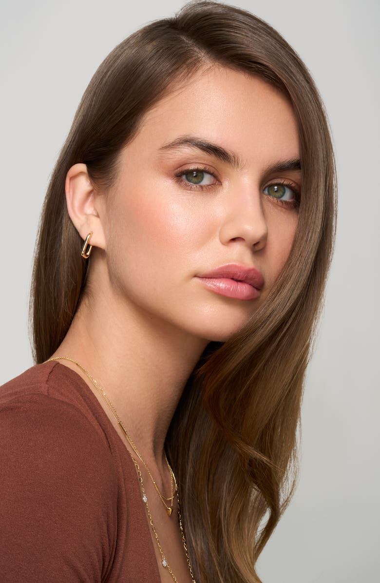 Bony Levy 14K Gold Rectangular Hoop Earrings, Alternate, color, 14K Yellow Gold