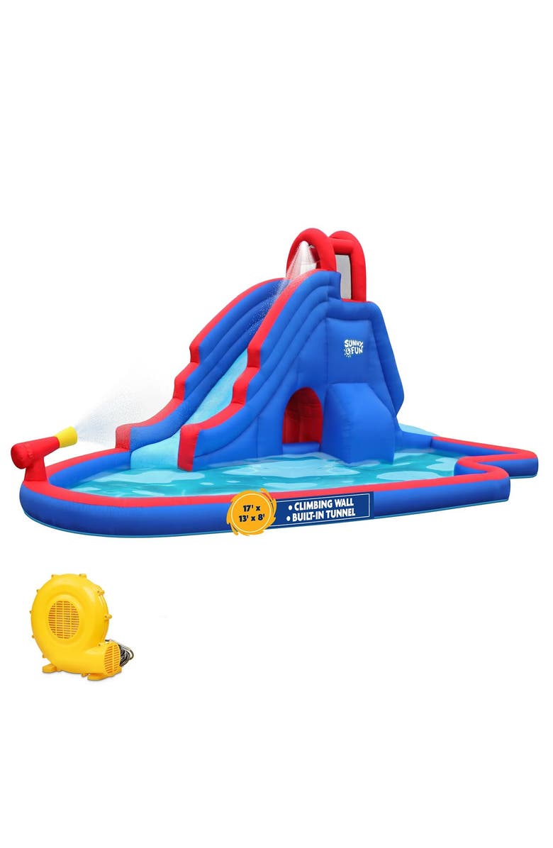 Sunny & Fun Slide 'N Spray Inflatable Water Slide Park, Main, color,