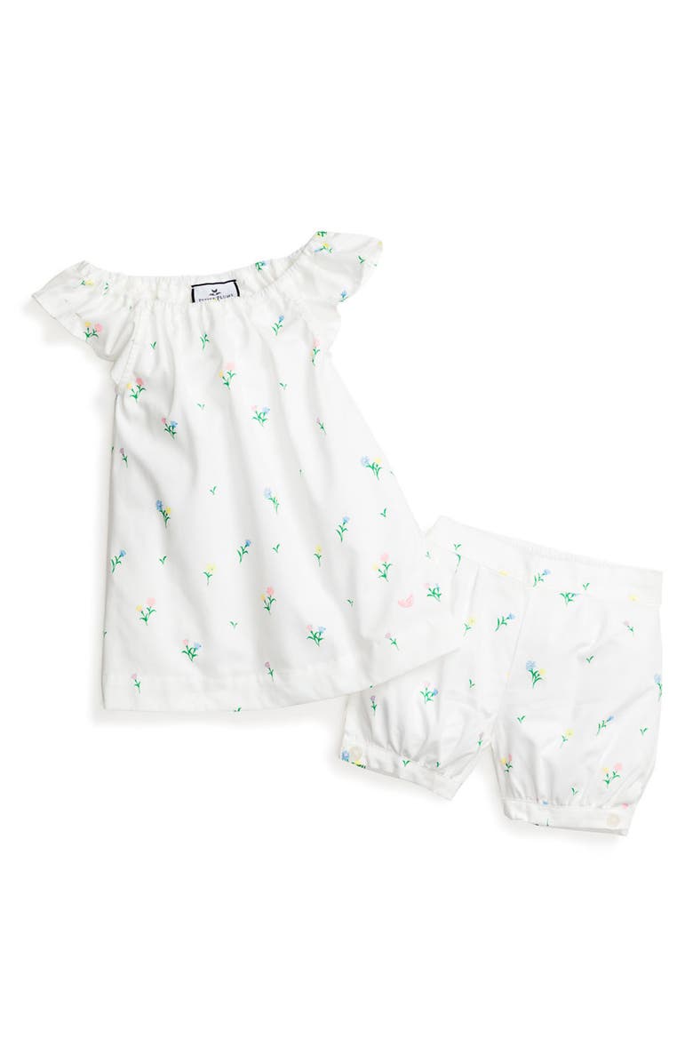 Petite Plume Kids' Isabelle Tulip Two-Piece Short Pajamas, Main, color,