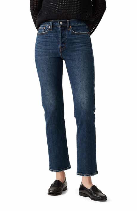 Levi's Wedgie High Waist Crop Straight Leg Jeans