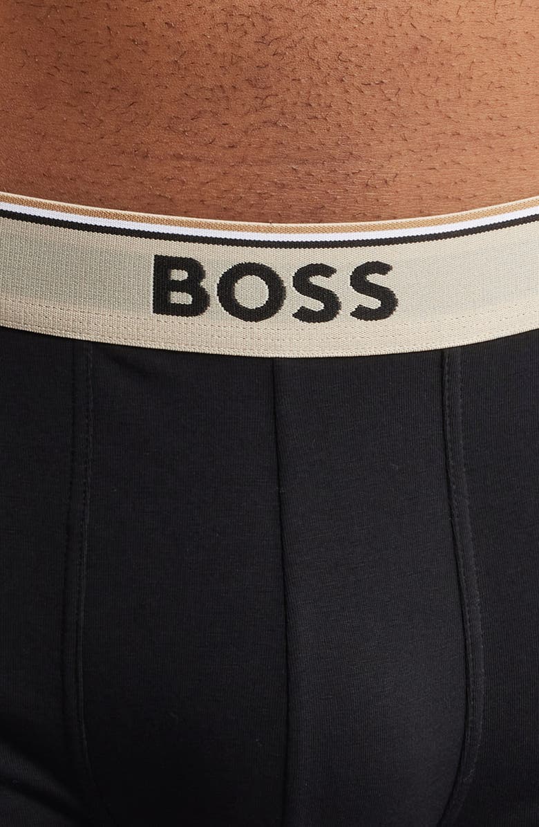 HUGO Assorted 3-Pack Power Stretch Cotton Boxer Briefs, Alternate, color, 