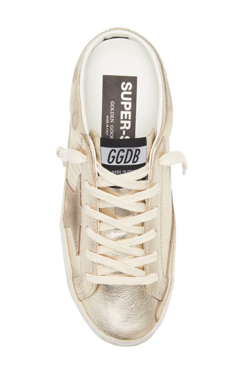 Shop Golden Goose Super-star Sabot Metallic Mule Sneaker