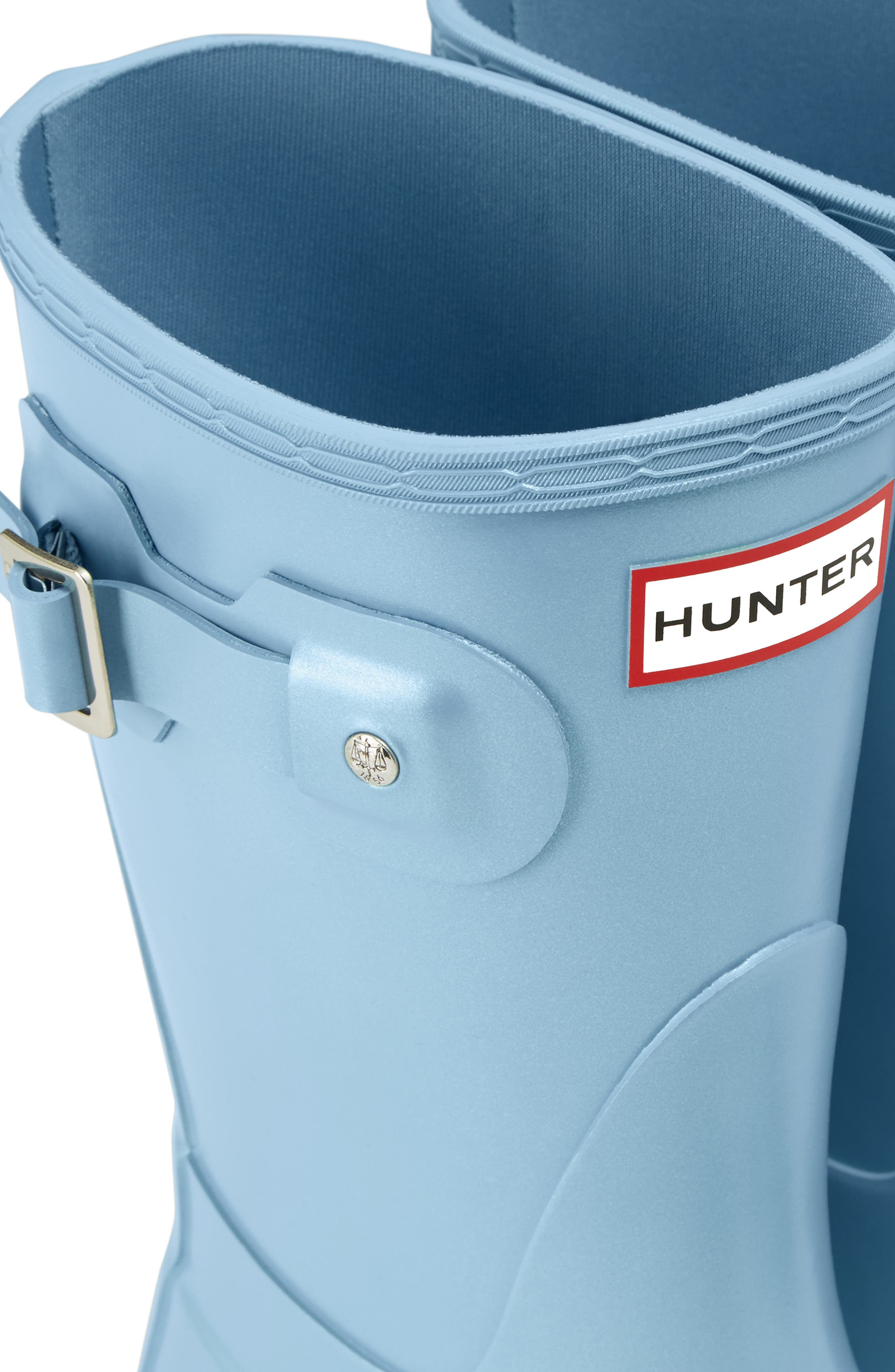 Original Short Nebula Rain Boot, Alternate, color, BLUE THISTLE