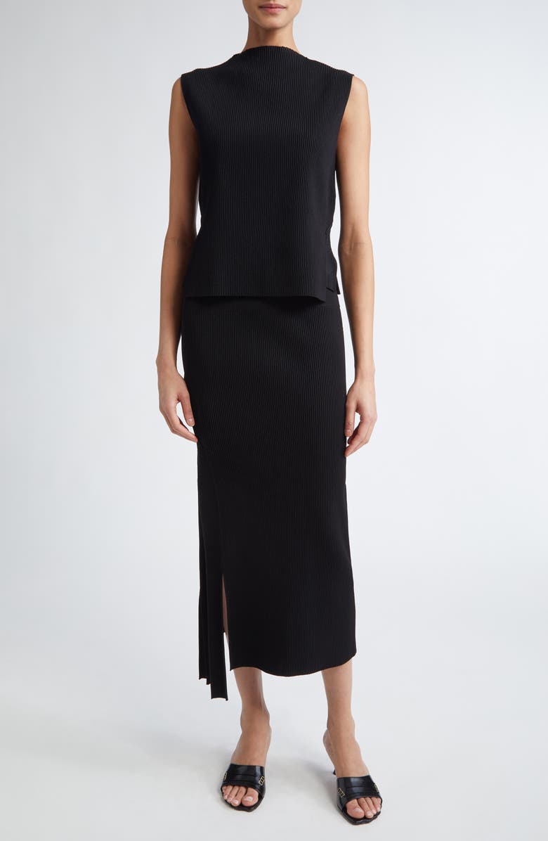 Victoria Beckham Rib Sleeveless Top, Alternate, color,