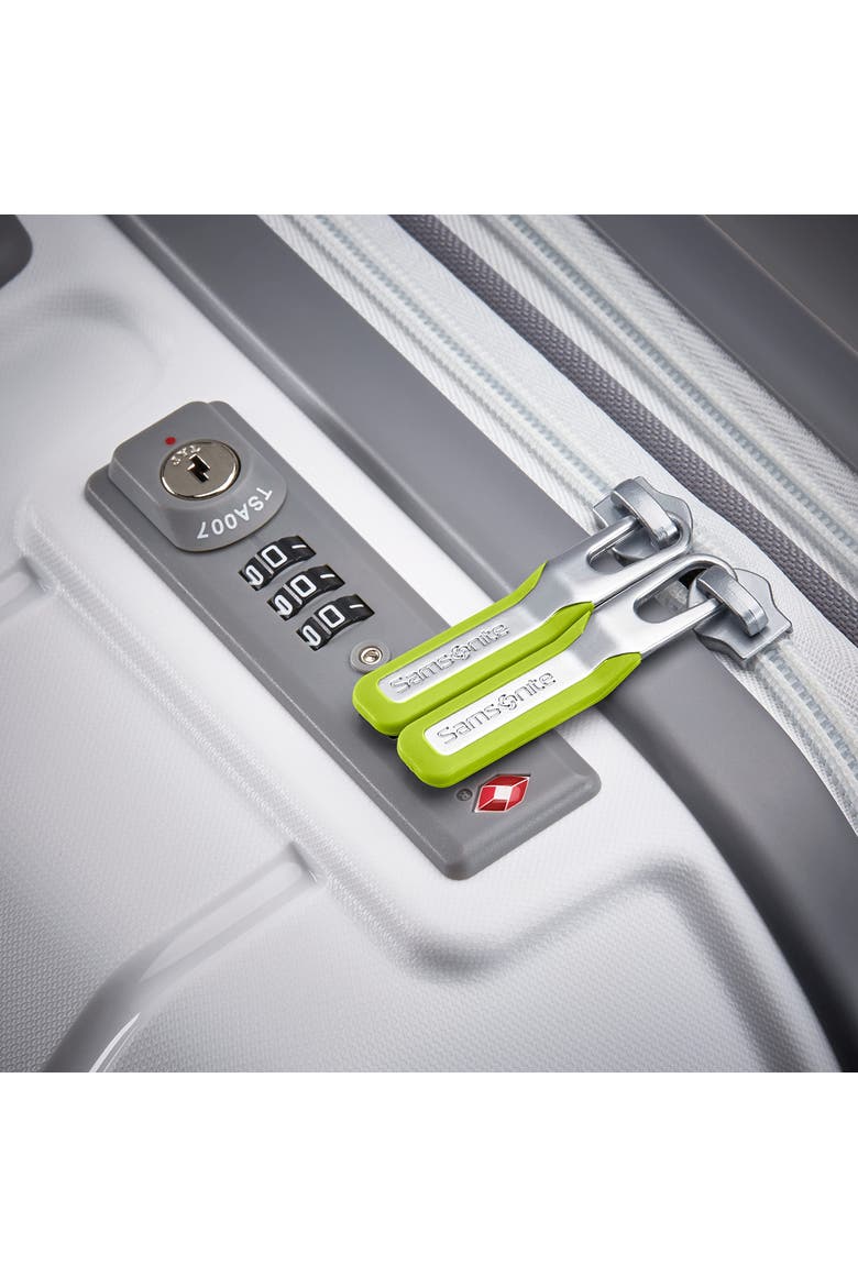 Freeform Hardside Expandable 21" Carry On Spinner Luggage, Alternate, color, White/Grey