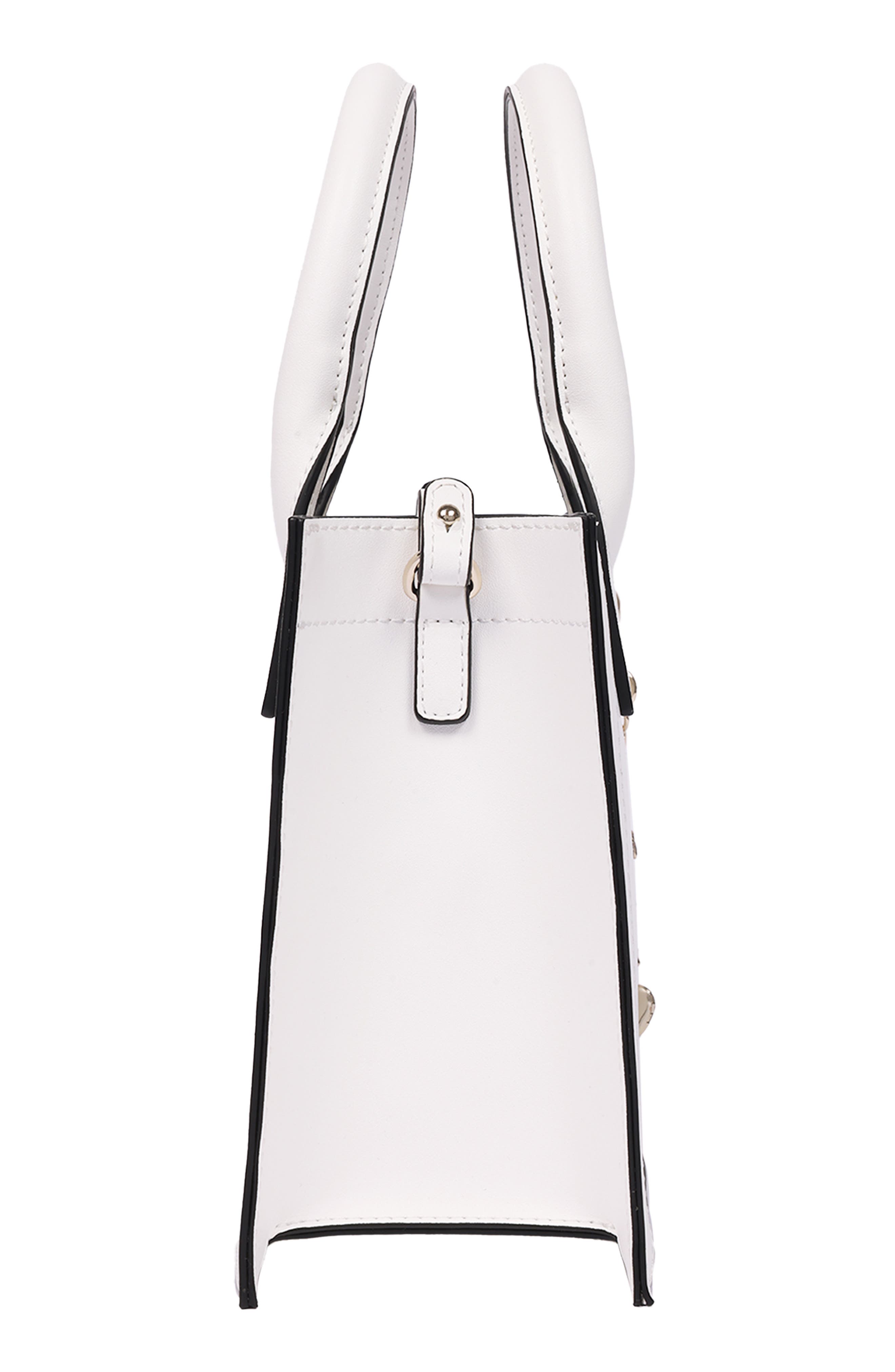 Modern Edge Charm Tote, Alternate, color, WHITE