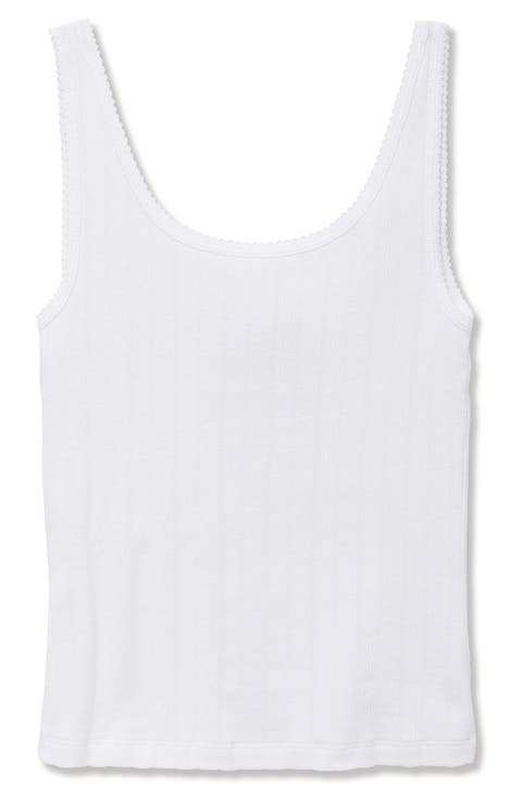 Pima Cotton Pointelle Sleep Tank