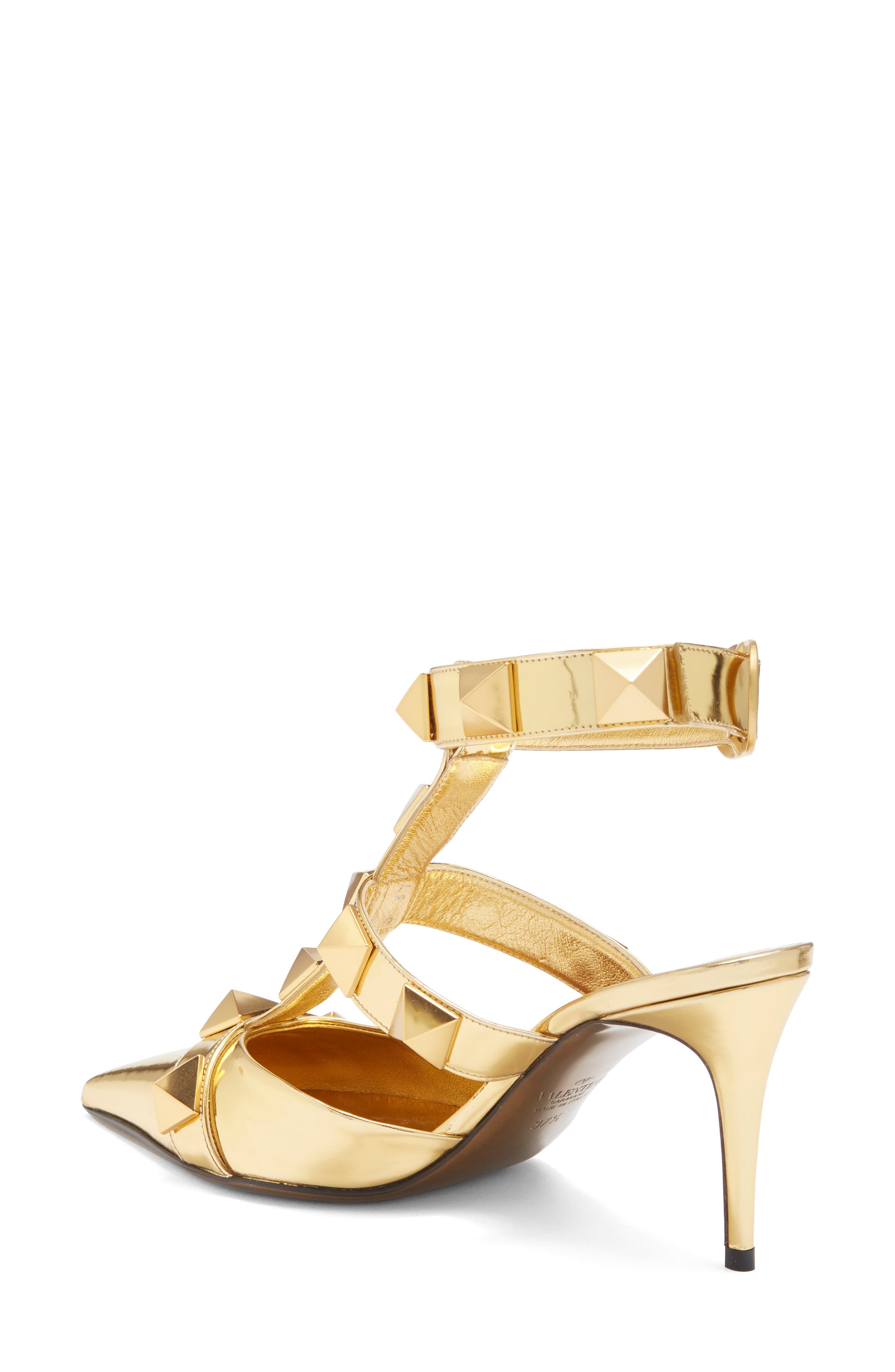 Valentino Garavani Rockstud Strappy Pointed Toe Pump, Alternate, color, 