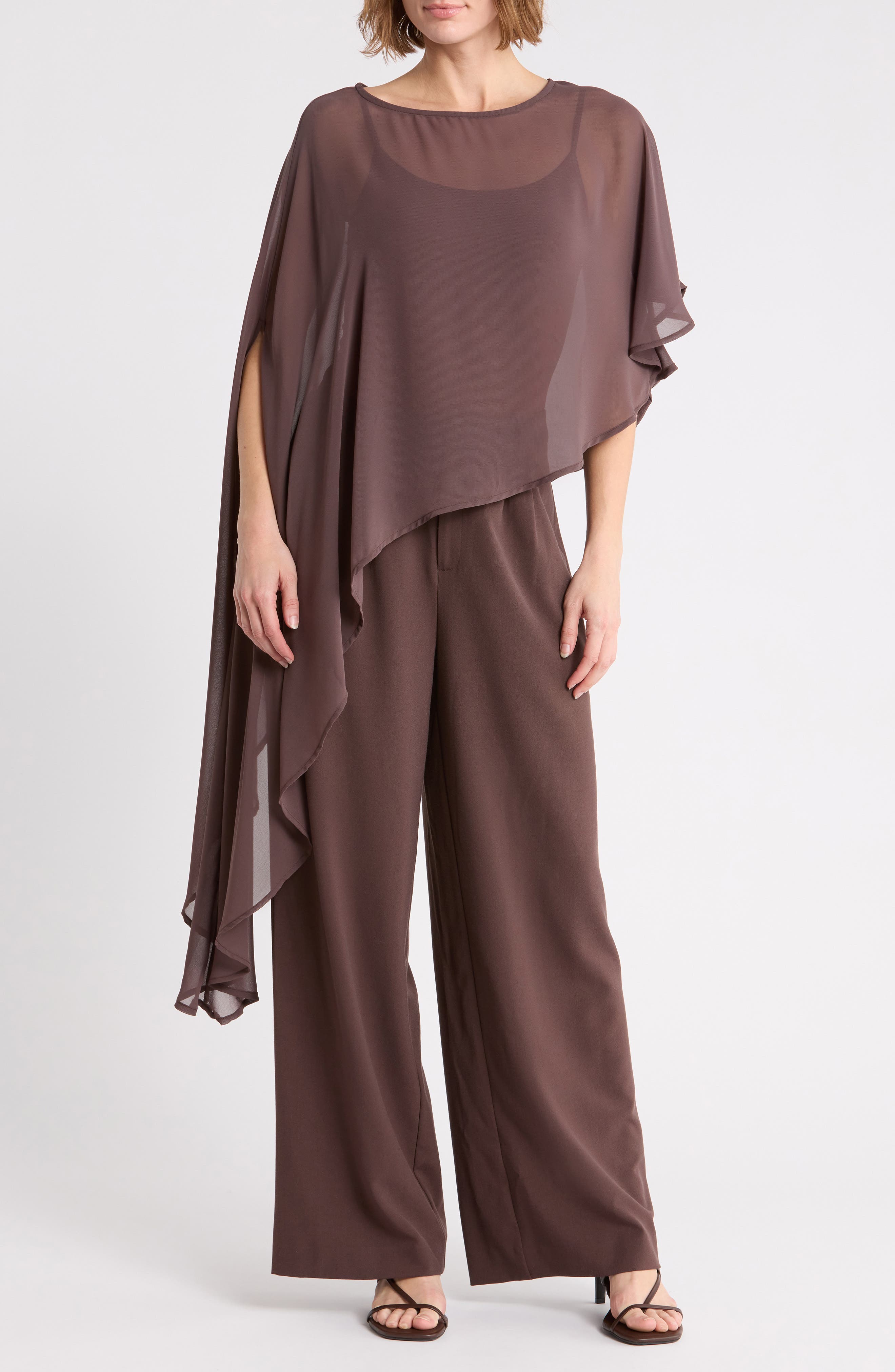 Asymmetric Sheer Poncho Top
