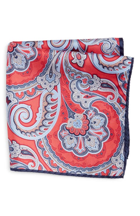 Paisley Silk Pocket Square