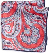 Nordstrom Paisley Silk Pocket Square