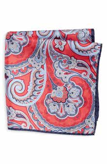 Nordstrom Paisley Silk Pocket Square
