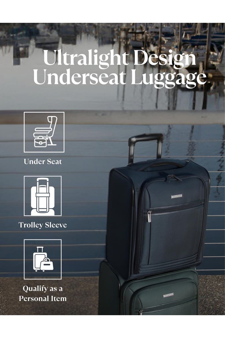 Avalon 28L Under the Seat Carry On Luggage Sustainable Travel Bag, Alternate, color, Serengeti Night