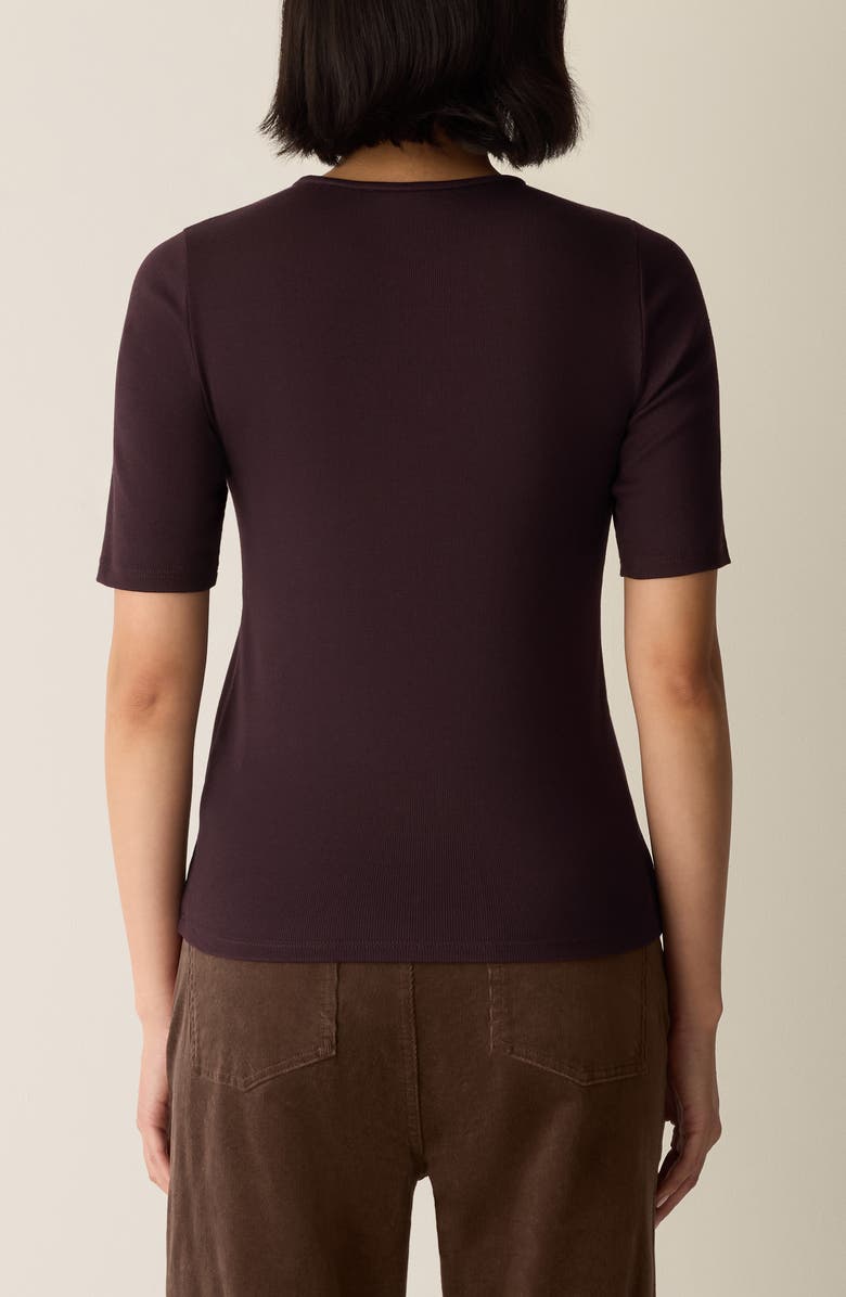 Eileen Fisher Crewneck T-Shirt, Alternate, color, Cassis
