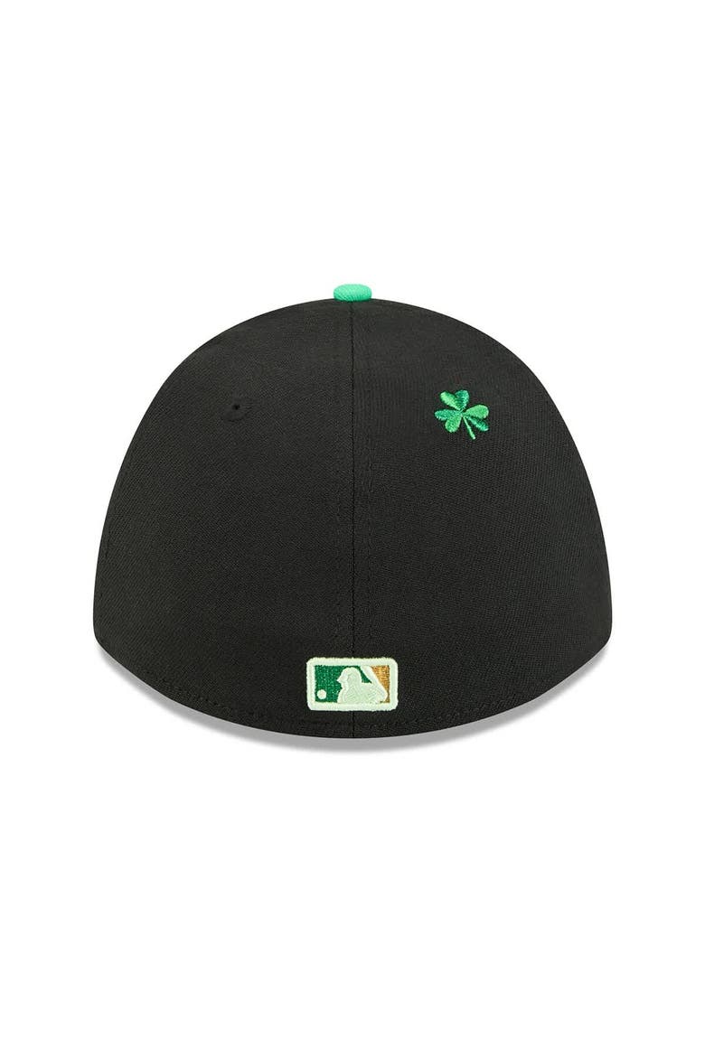 Men's New Era  Black Minnesota Twins 2026 St. Patrick's Day 39THIRTY Flex Hat, Alternate, color, Black