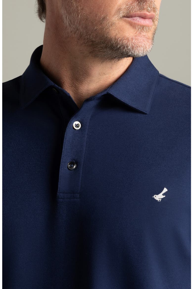 El Capitán Classic Fit Supima® Cotton Blend Piqué Golf Polo, Alternate, color, MIDNIGHT NAVY