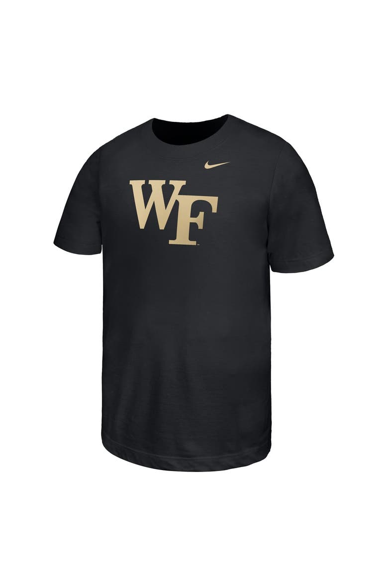 Youth Nike Black Wake Forest Demon Deacons Logo T-Shirt, Alternate, color, Black