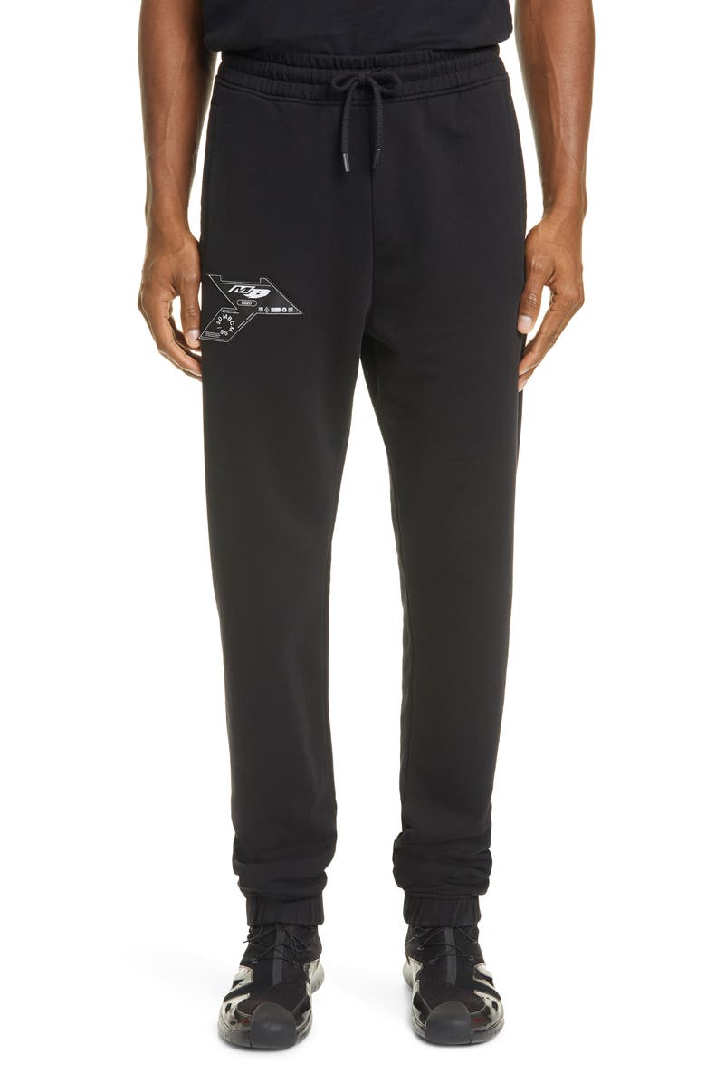 Marcelo Burlon Logo Patch Sweatpants, Main, color, 