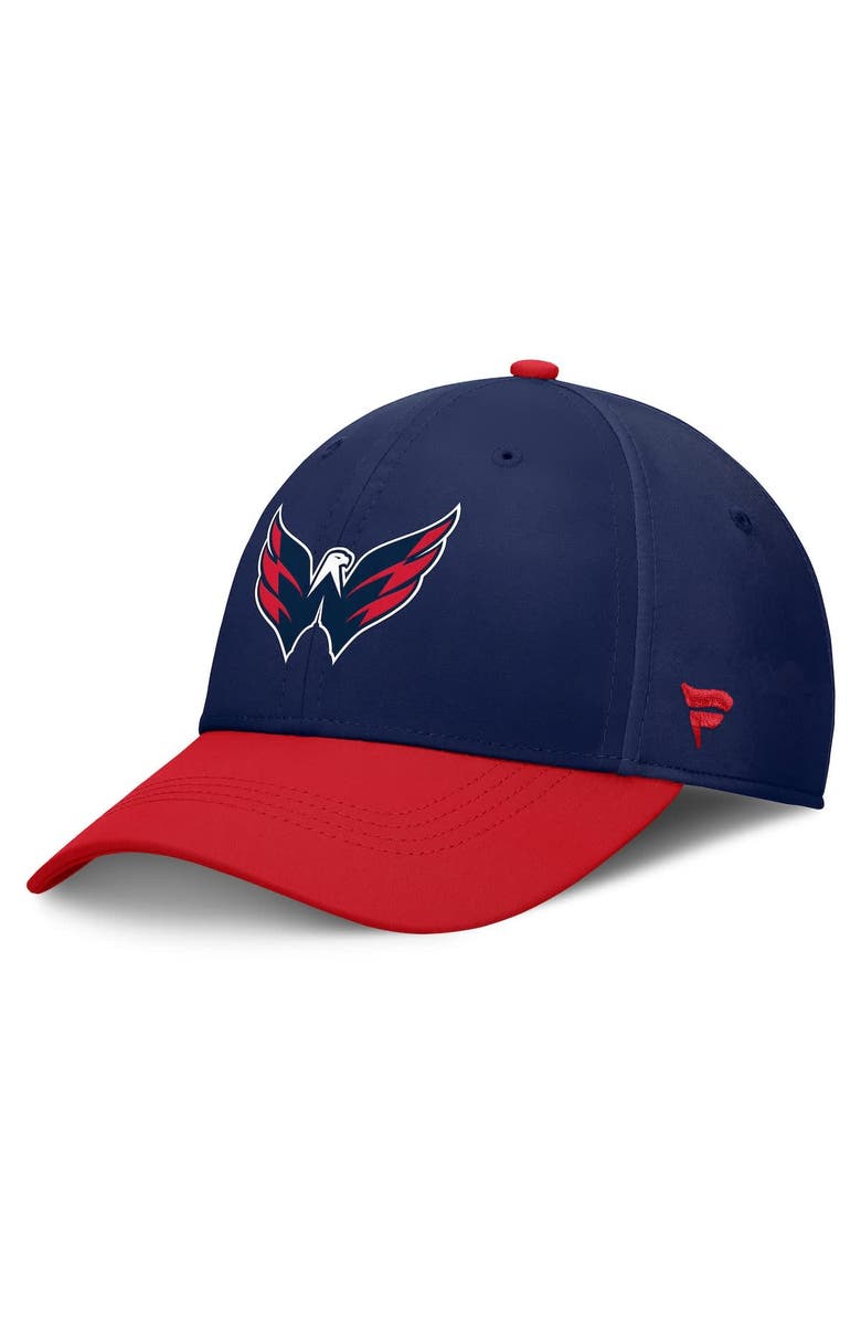 FANATICS Men's Fanatics Navy/Red Washington Capitals Authentic Pro Rink Flex Hat, Alternate, color, Navy