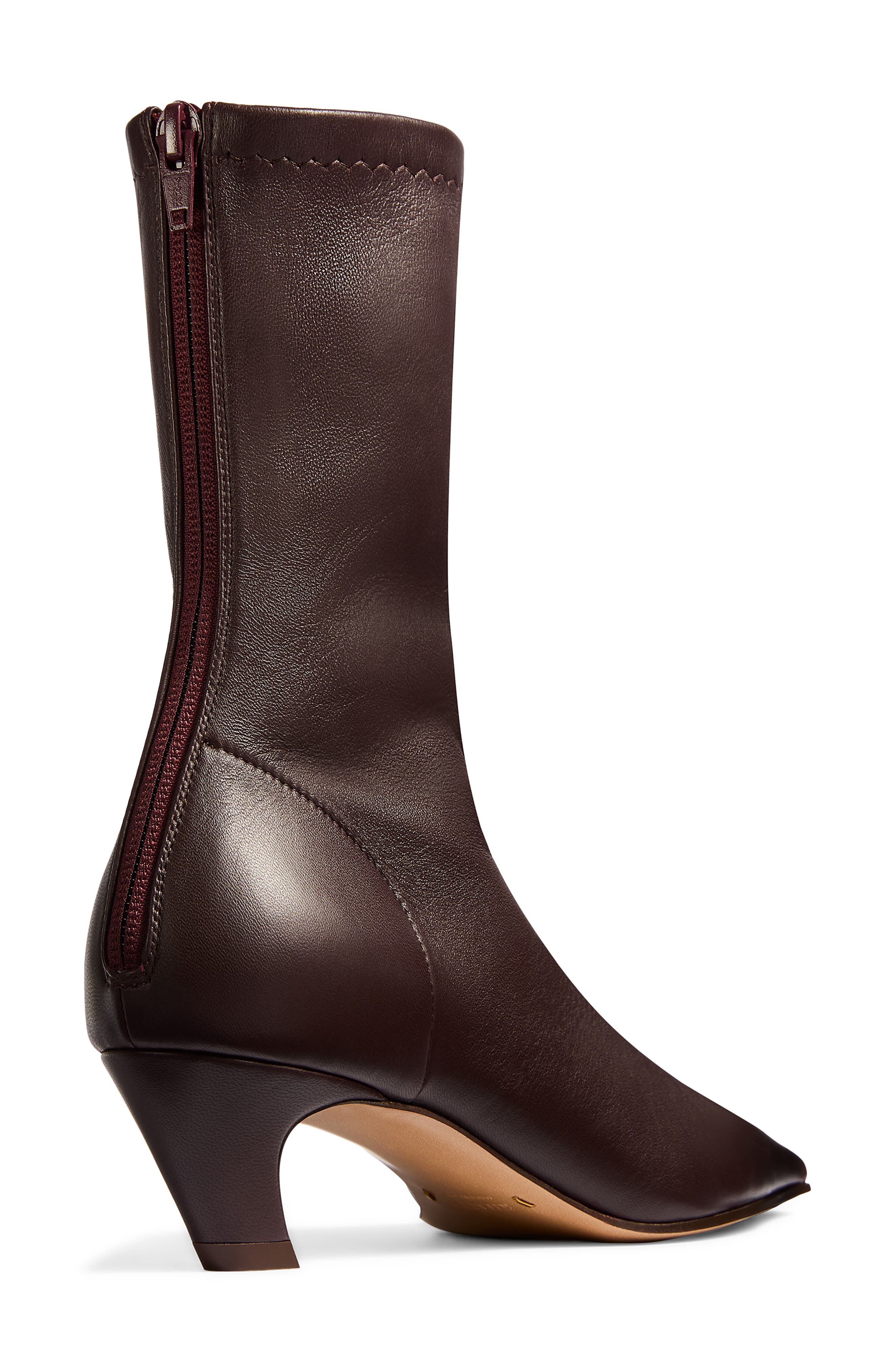 Arizona Sock Bootie, Alternate, color, BORDEAUX