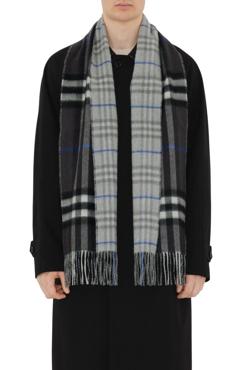Burberry Vintage Check Reversible Cashmere Scarf, Alternate, color, 