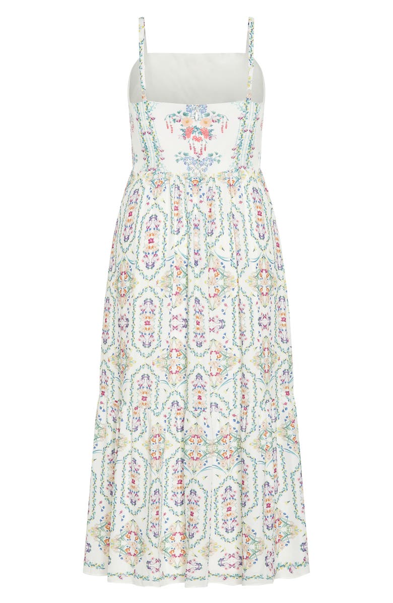 City Chic Mira Print Sleeveless Maxi Dress, Alternate, color, Print