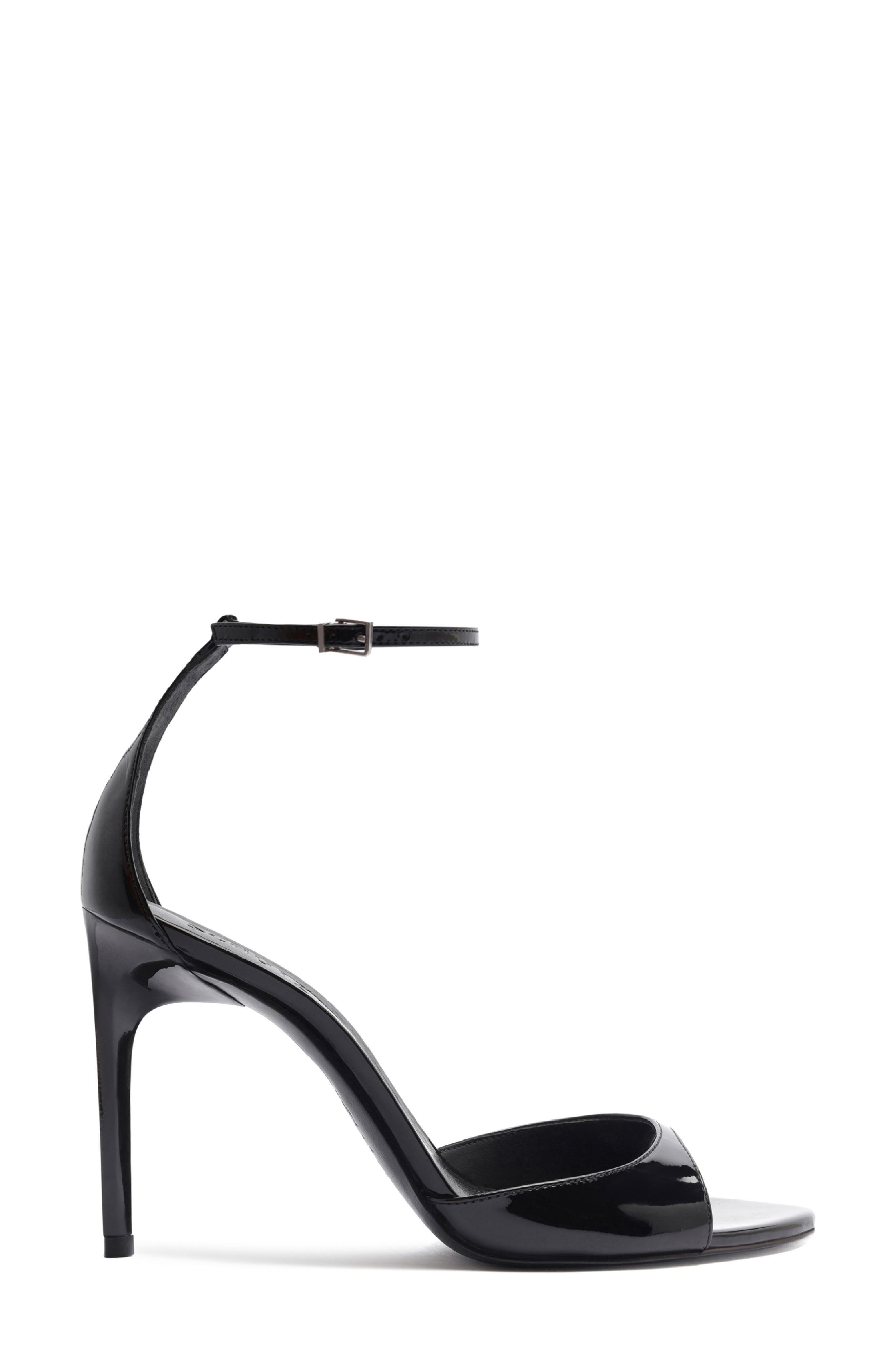 Schutz Scarlett Ankle Strap Sandal, Alternate, color, Black
