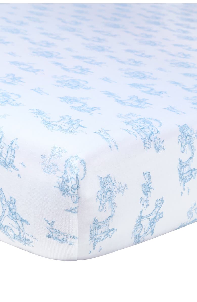Nellapima Blue Toile Baby Crib Sheets - Baby, Main, color, Blue