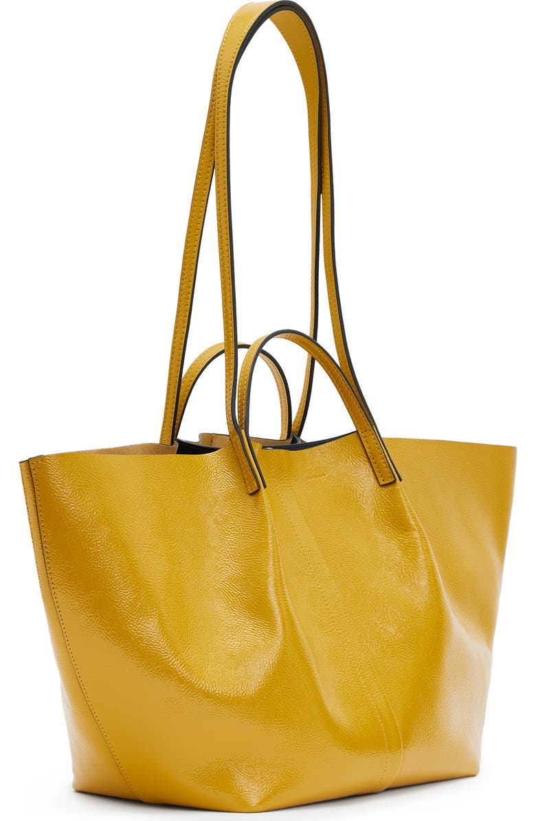 AllSaints Odette East/West Leather Tote, Alternate, color,